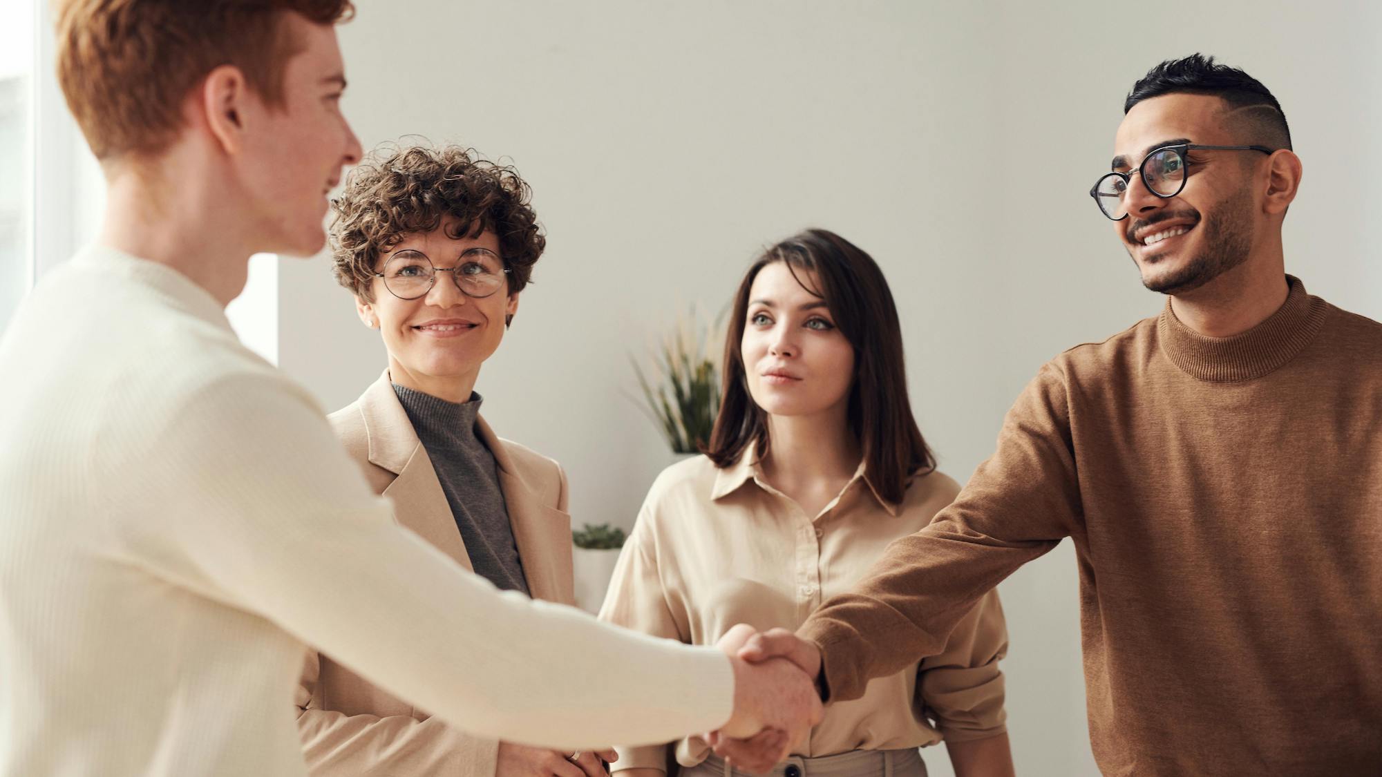 business hand shake